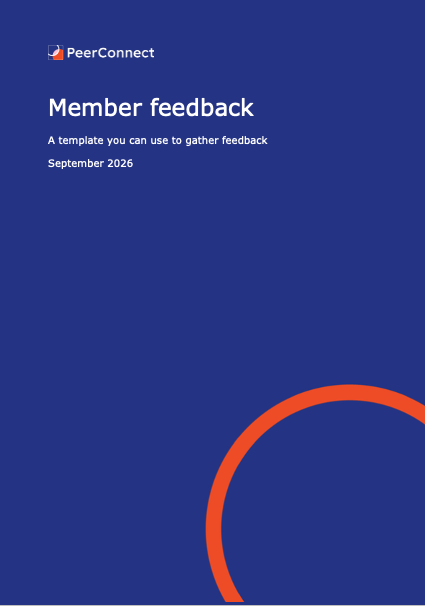 Member feedback form cover