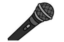 Drawing of a microphone
