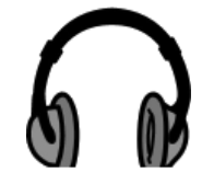 Drawing of a pair of headphones