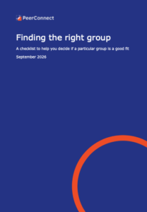 Finding the right group - a checklist - peer connect resources