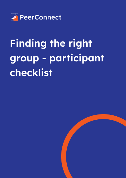 Peer group meeting agenda template