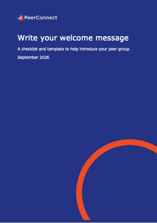 Write your welcome message workbook cover